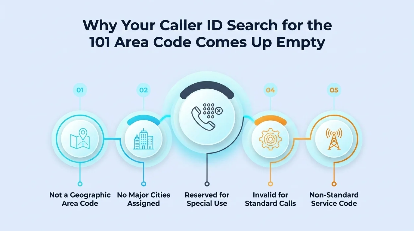 Why Your Caller ID Search for the 101 Area Code Comes Up Empty