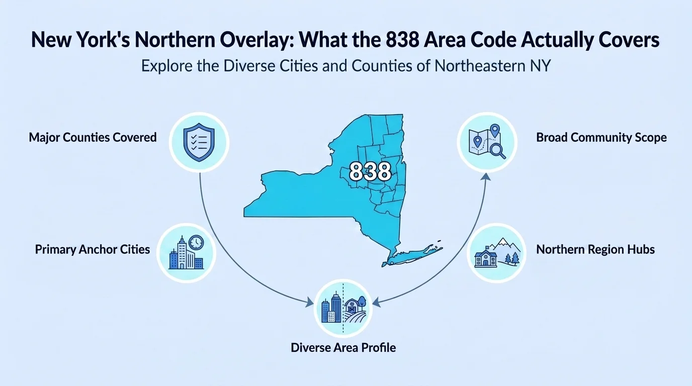 New York's Northern Overlay: What the 838 Area Code Actually Covers