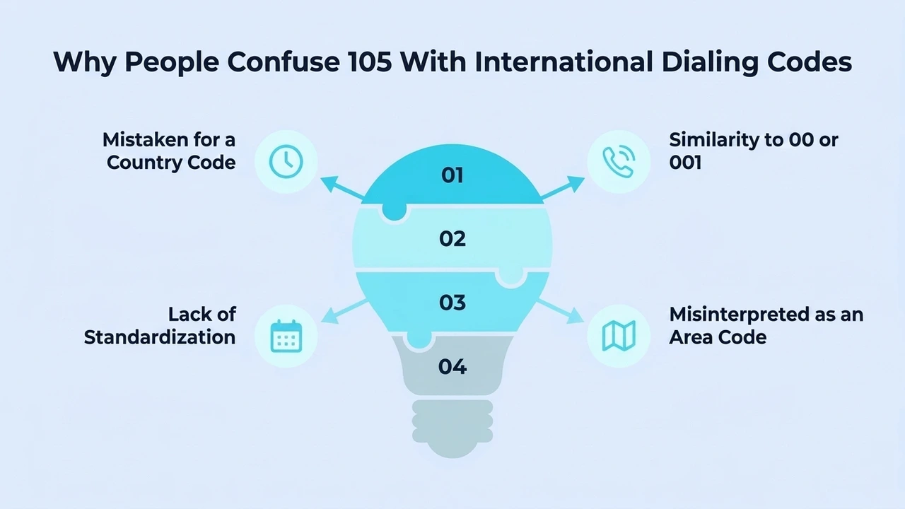 Why People Confuse 105 With International Dialing Codes