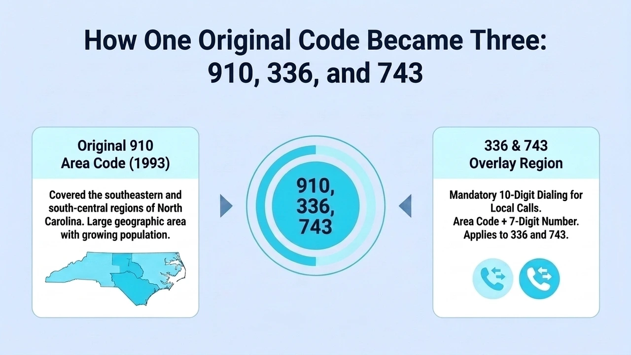 How One Original Code Became Three: 910, 336, and 743