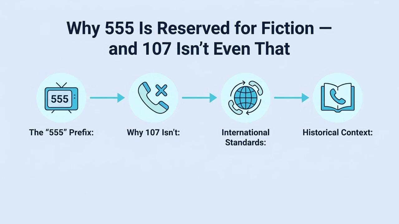 Why 555 Is Reserved for Fiction — and 107 Isn't Even That