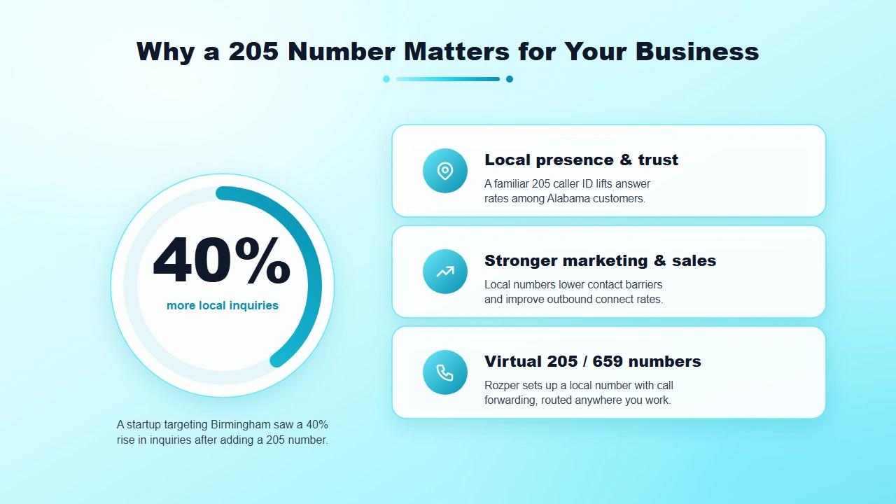 Why a Birmingham Local Number Generates 40 Percent More Inquiries
