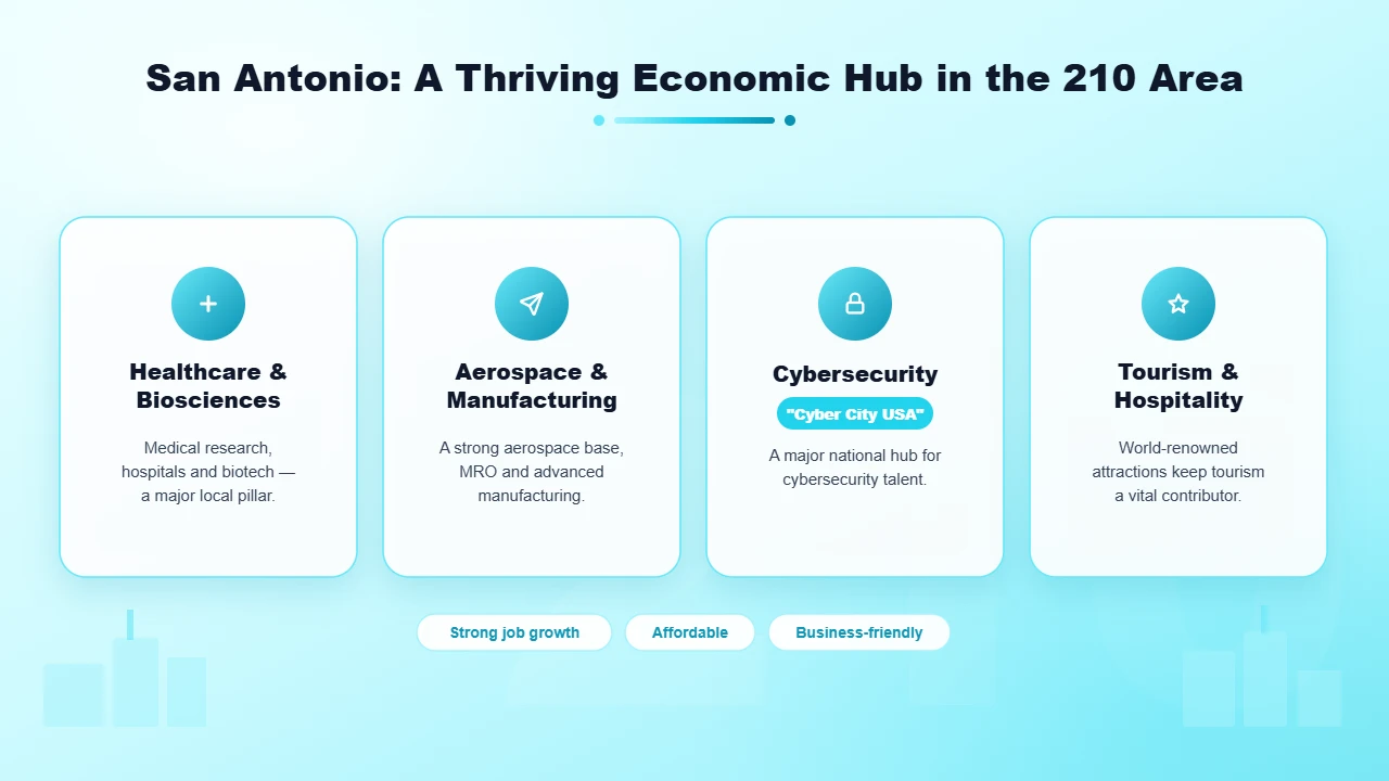 San Antonio Economic Sectors Healthcare Aerospace Cybersecurity and Tourism