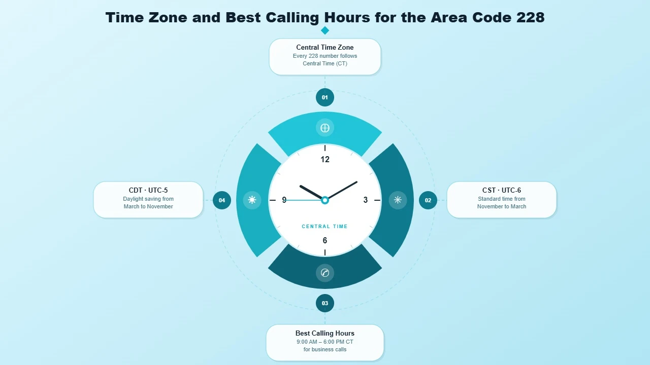 Optimal Calling Hours in Central Time Zone for Gulf Coast Businesses