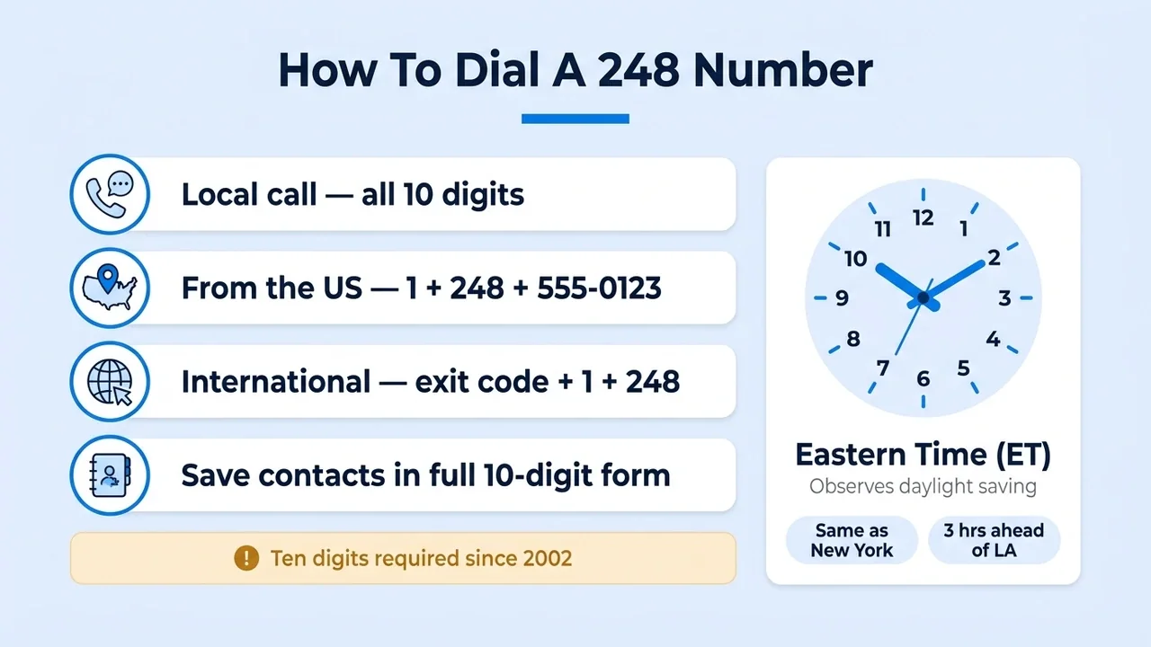 How To Dial A 248 Number