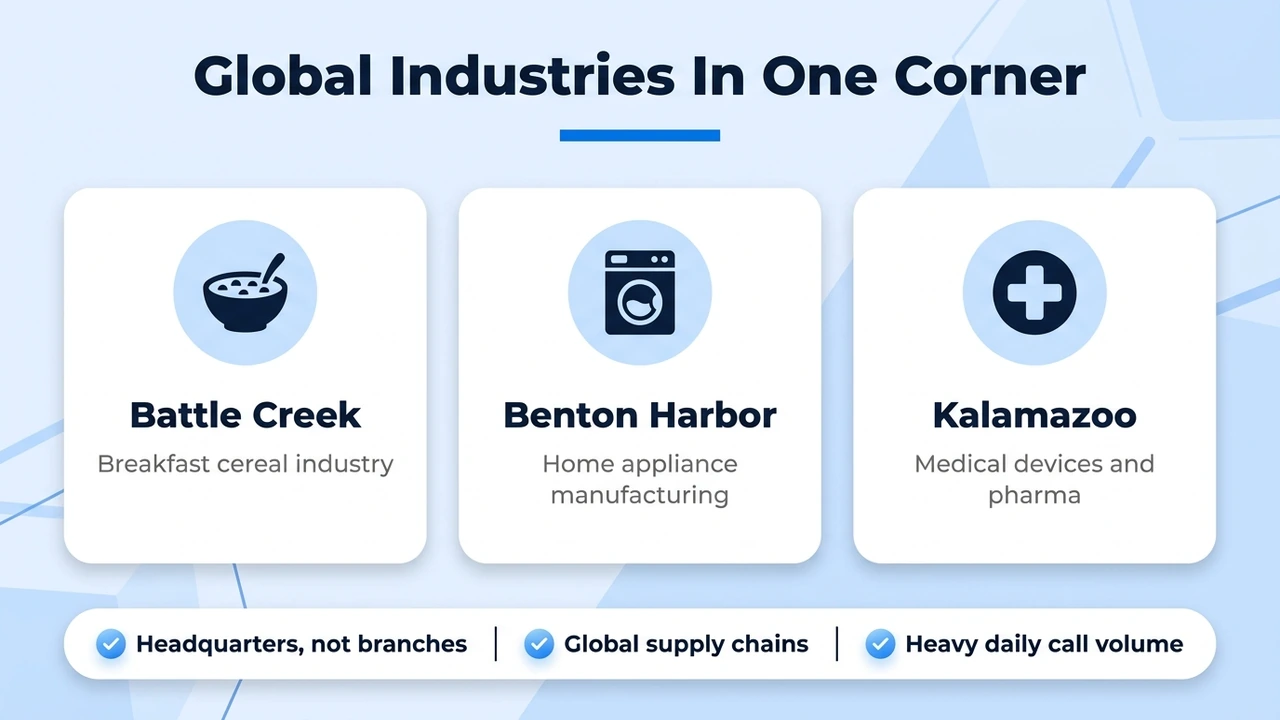 Global Industries In One Corner