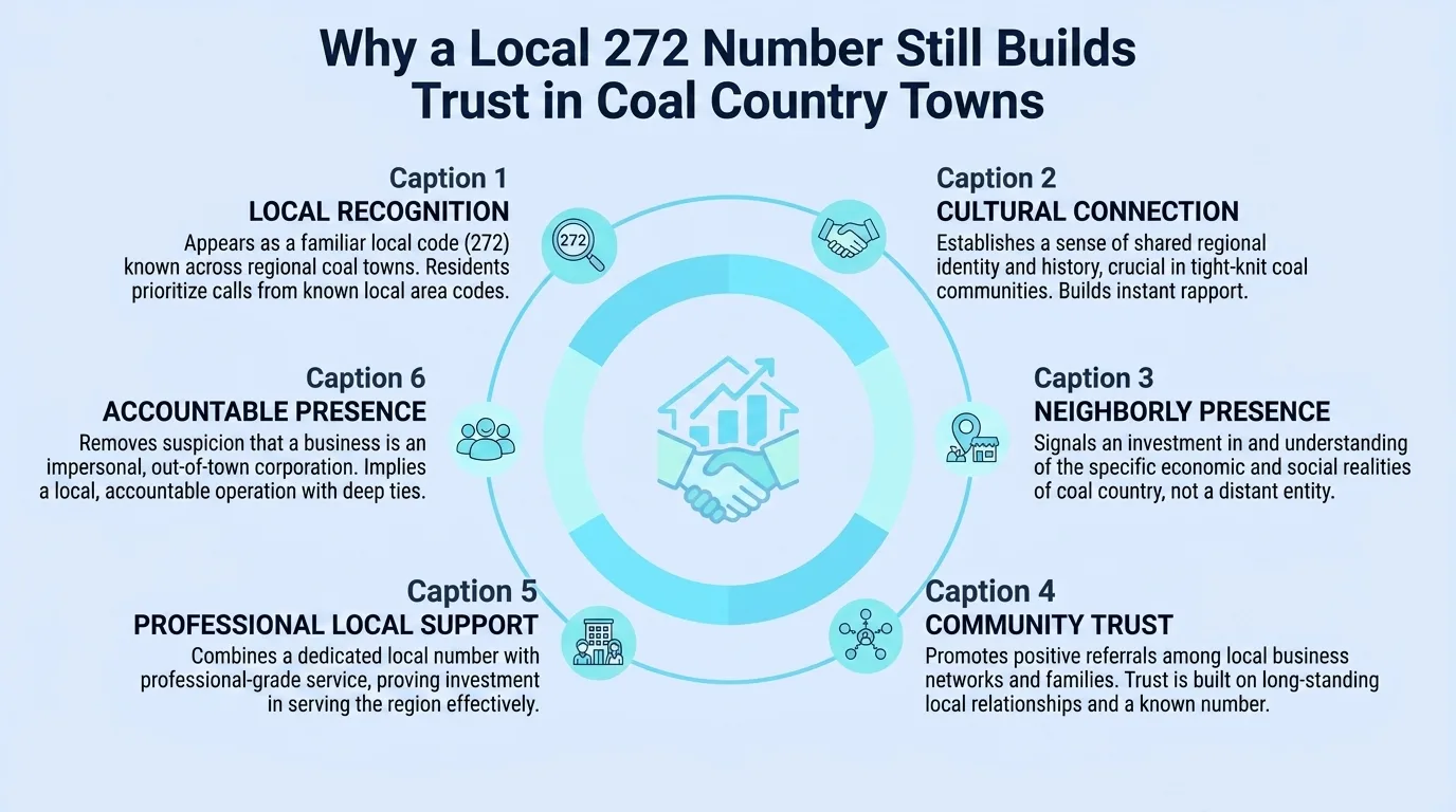 Why a Local 272 Number Still Builds Trust in Coal Country Towns — six reasons including local recognition, cultural connection, neighborly presence, and community trust