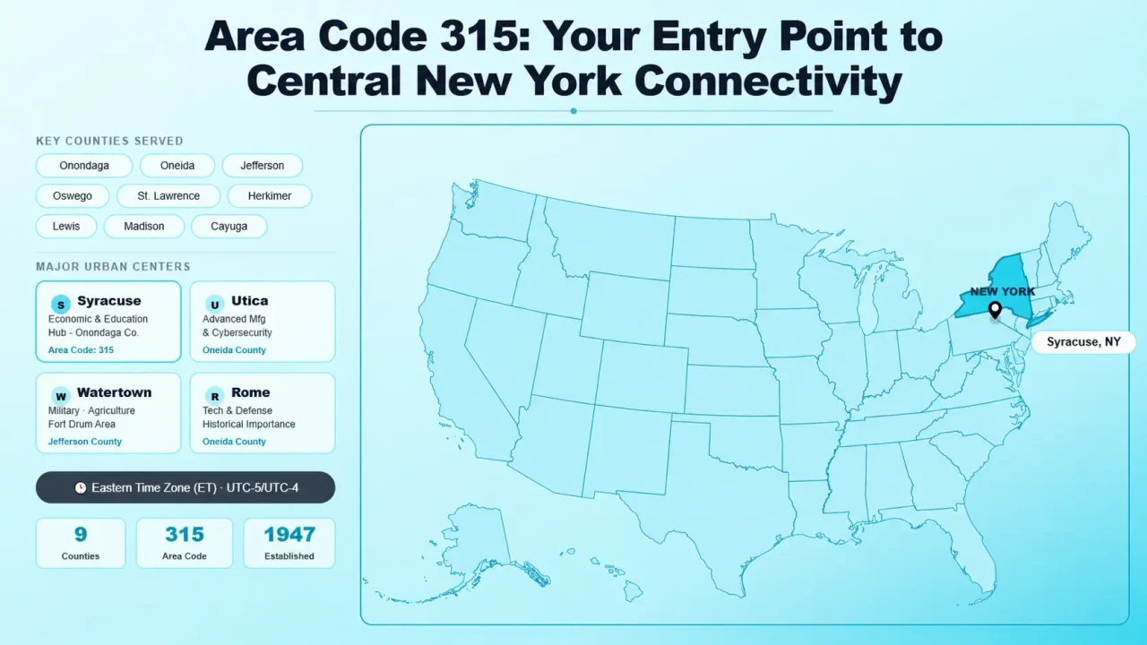 What the 315 Area Code Covers in Central New York
