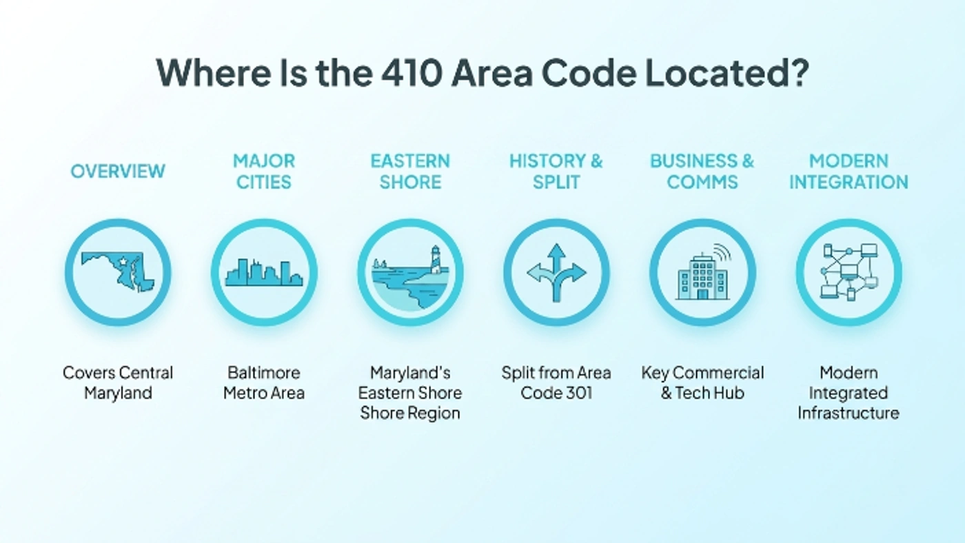 Where Is the 410 Area Code Located?