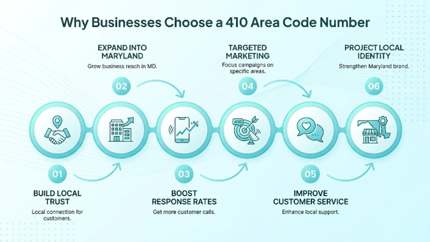 Why Businesses Choose a 410 Area Code Number