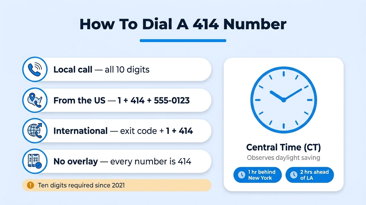 How To Dial A 414 Number