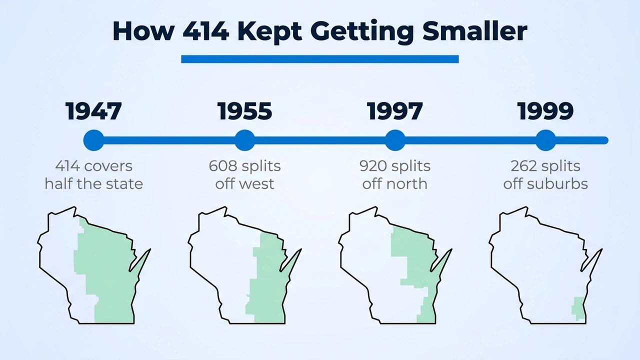 How 414 Kept Getting Smaller