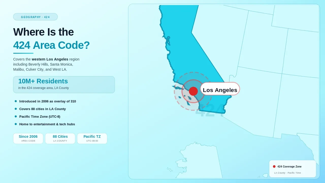 Overview of the 424 Area Code Across the LA Westside