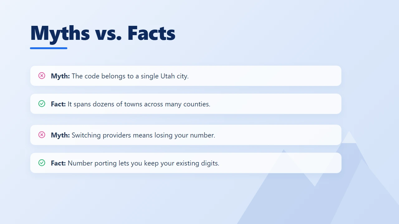 Clearing up common myths about Utah phone numbers