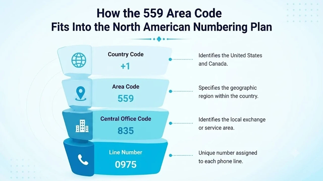 California Number Plan Pyramid Diagram Under the NANP