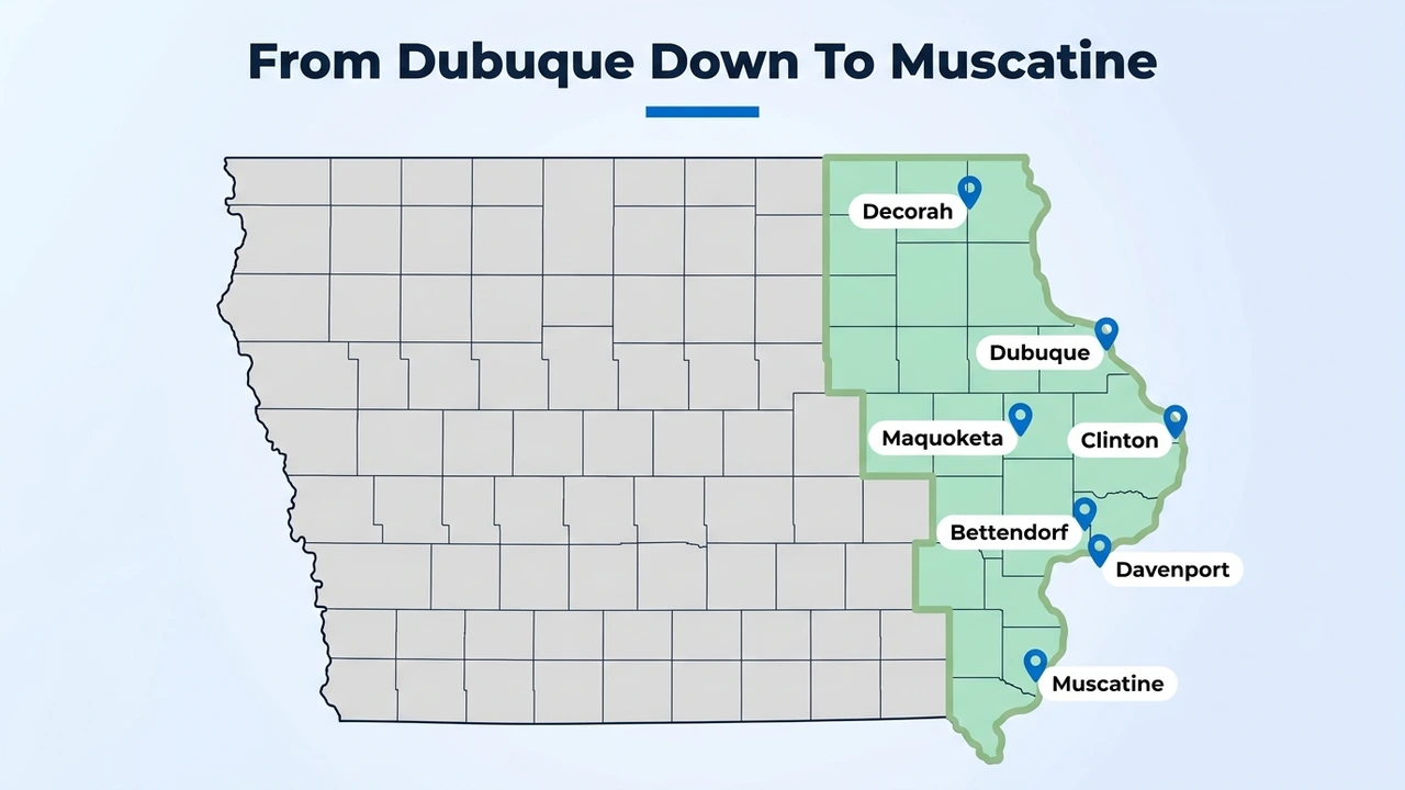 From Dubuque Down To Muscatine