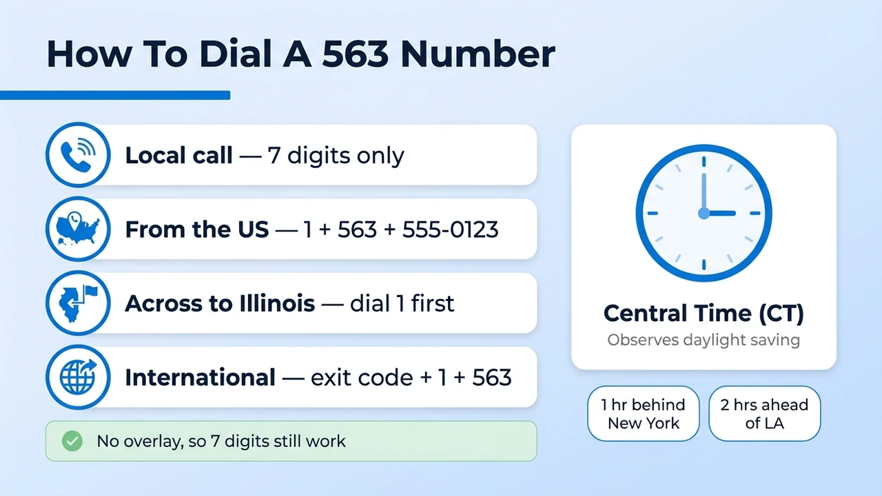 How To Dial A 563 Number