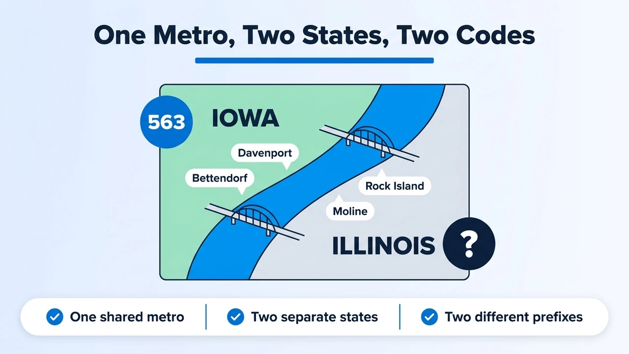 One Metro, Two States, Two Codes