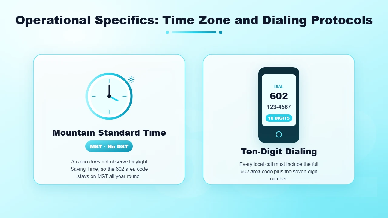 Mountain Time Zone and Ten-Digit Dialing Guide for Phoenix Users