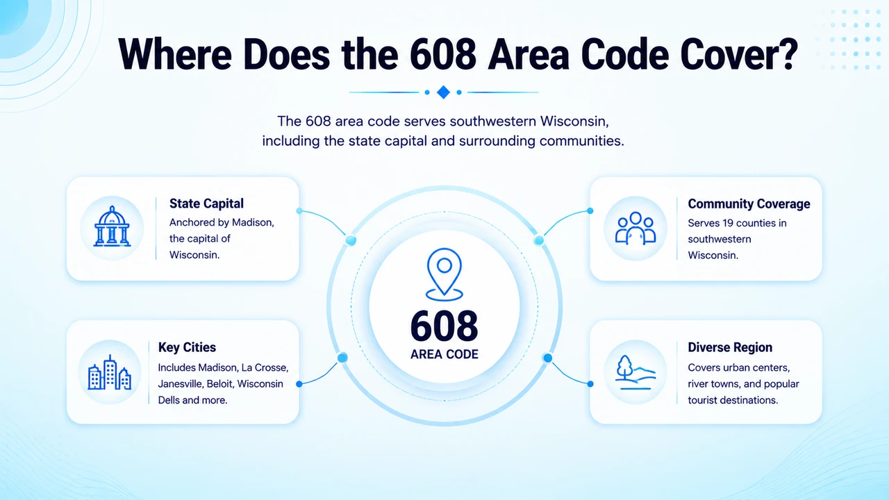 Where Does the 608 Area Code Cover