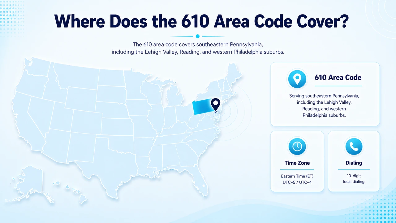 Where Does the 610 Area Code Cover