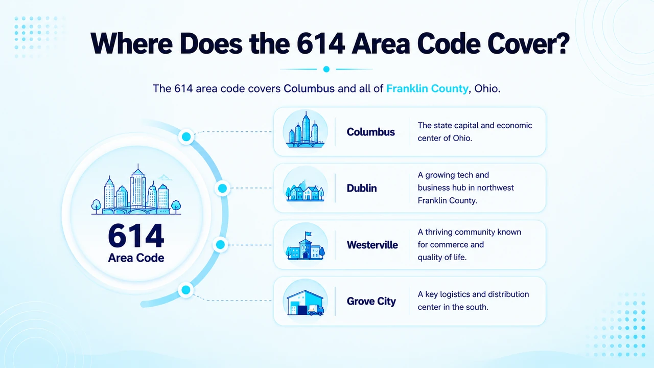 Where Does the 614 Area Code Cover