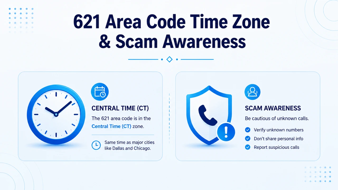 621 Area Code Time Zone & Scam Awareness