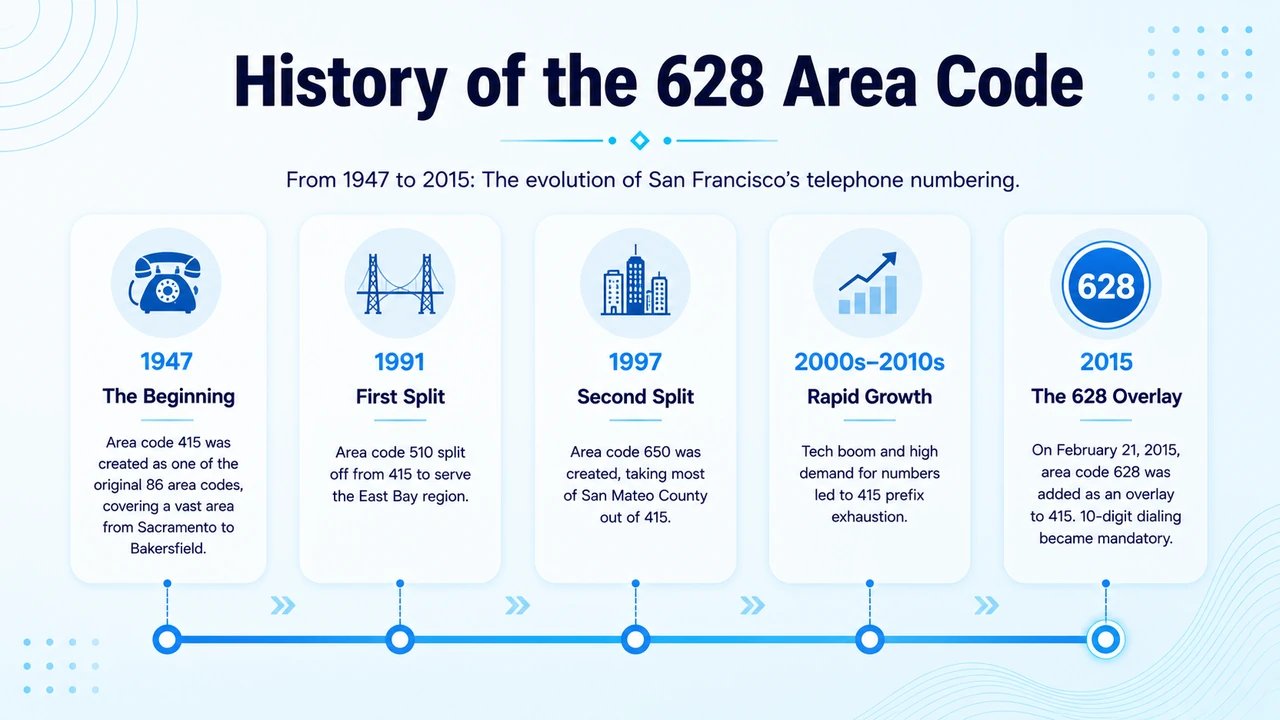Timeline of San Francisco's telephone numbering changes