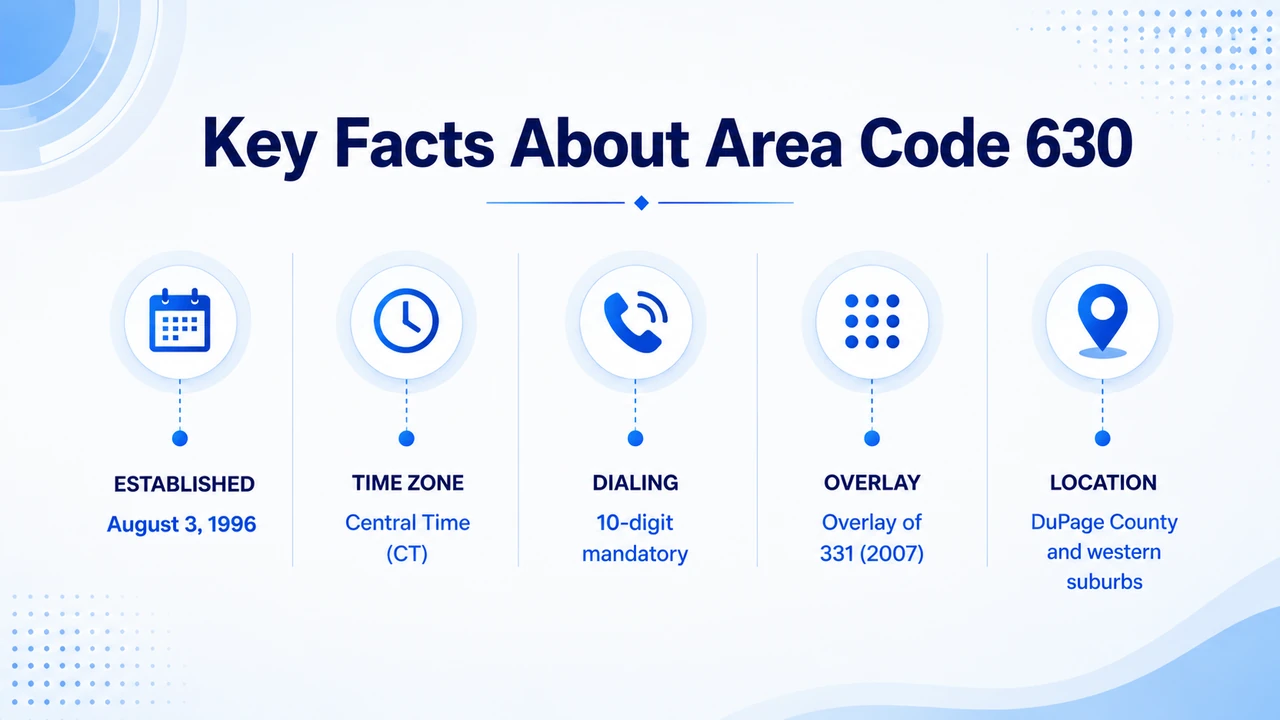 Key Facts About Area Code 630