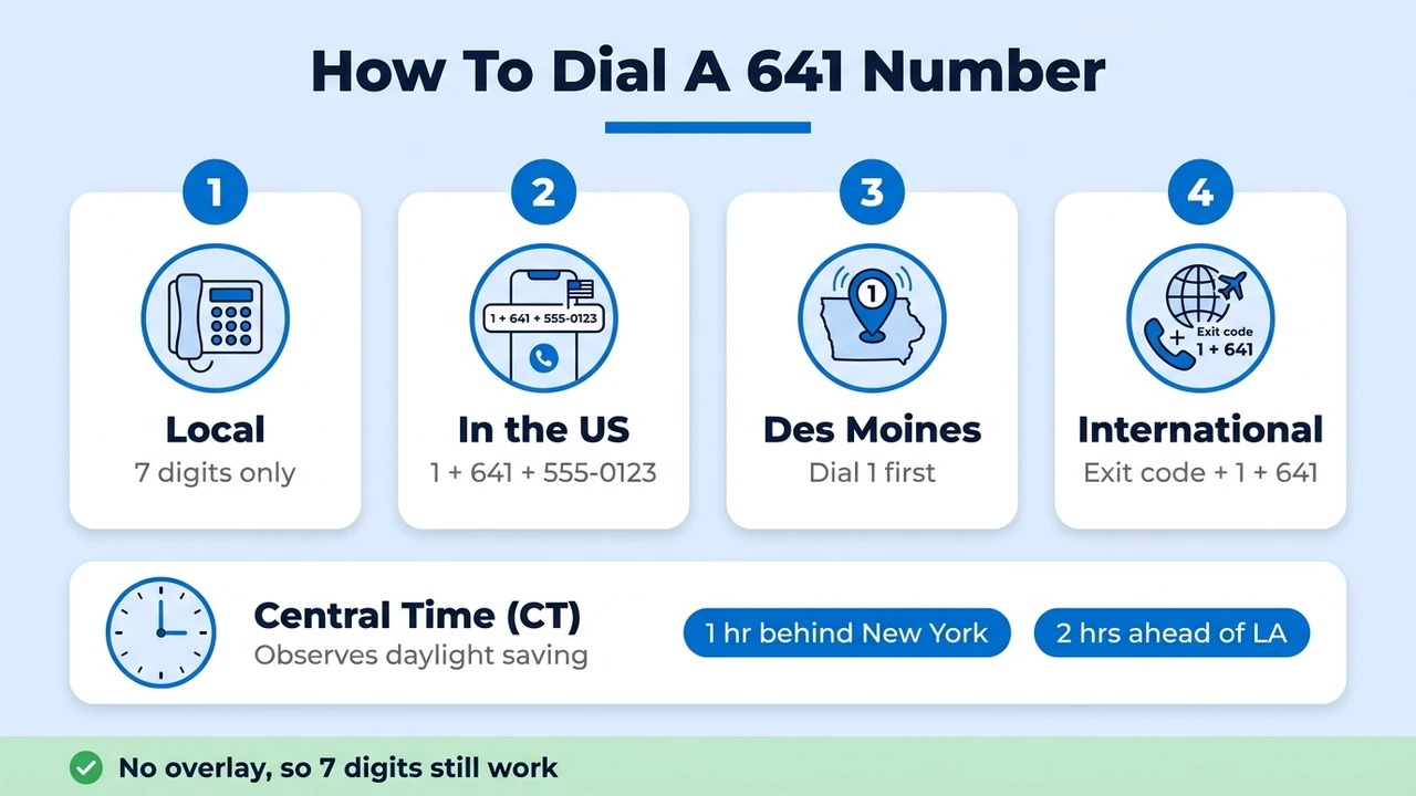 How To Dial A 641 Number