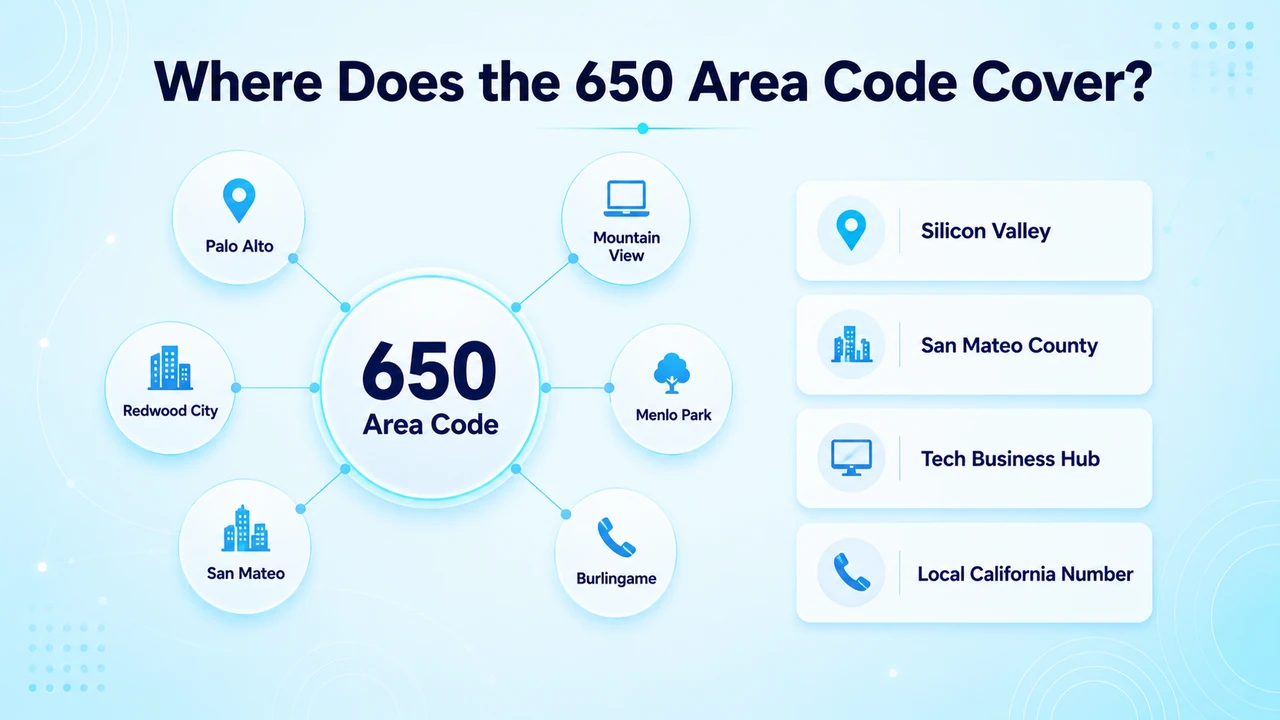Where Does the 650 Area Code Cover
