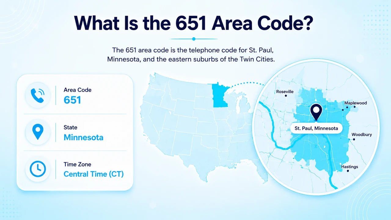 What is the 651 Area Code