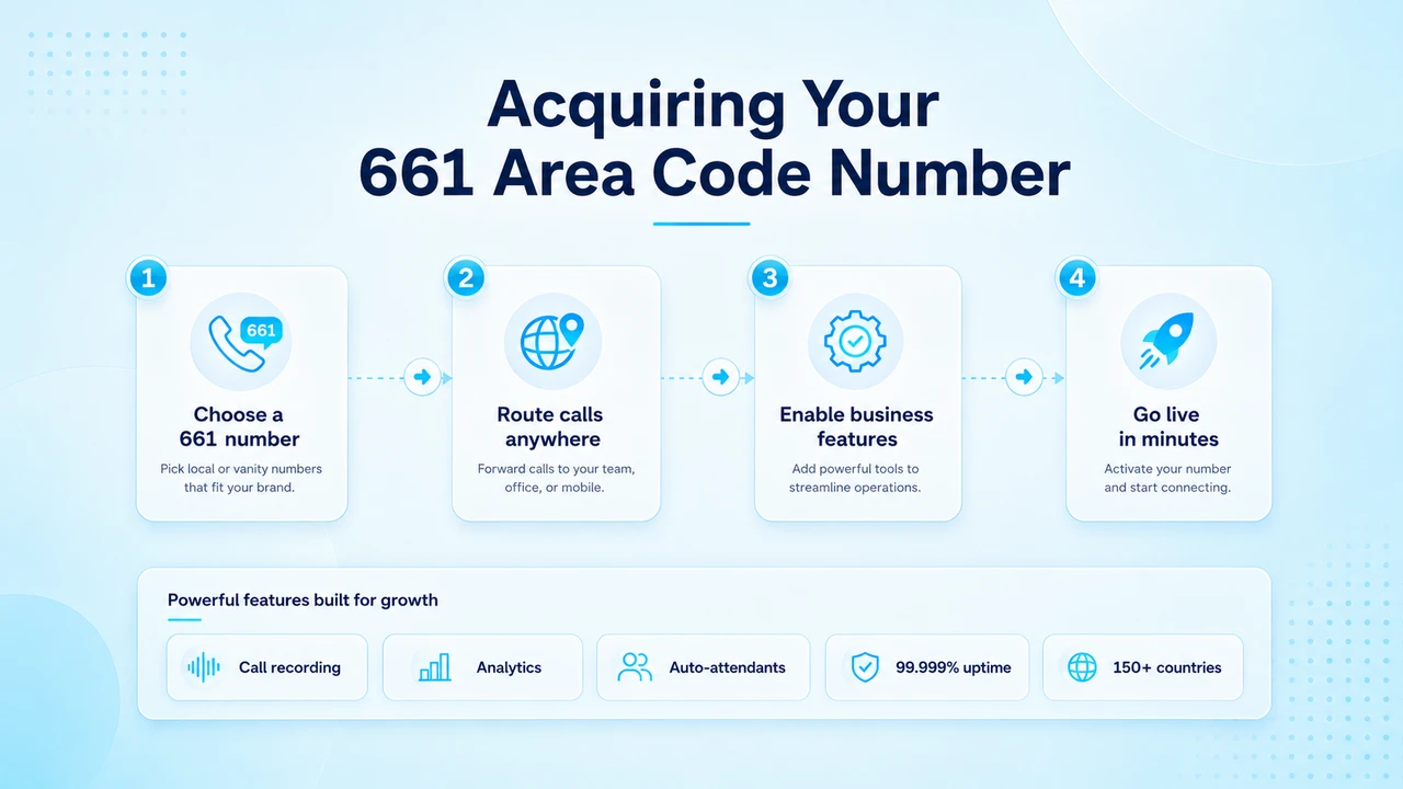 Illustration of a local business connecting with Bakersfield and Santa Clarita customers by phone
