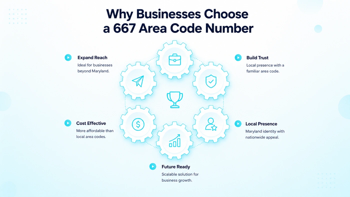 Why Businesses Choose a 667 Area Code Number