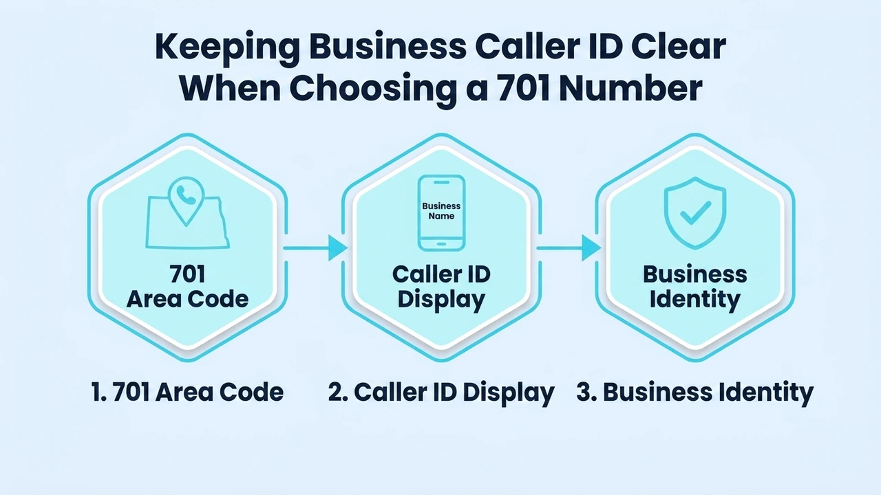 Keeping Business Caller ID Clear When Choosing a 701 Number — three steps: 701 area code, caller ID display, and business identity