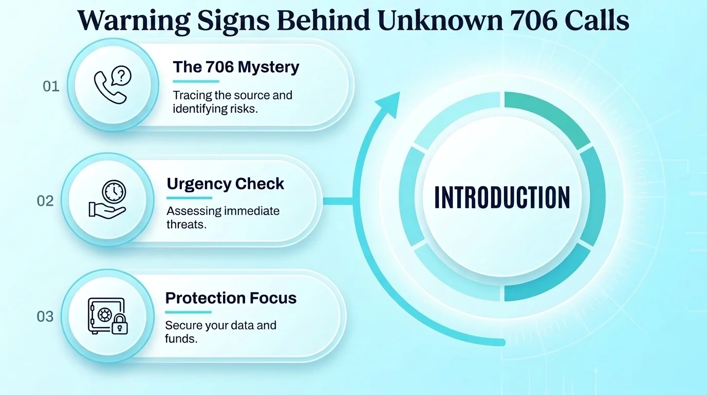 Three warning signs that a call spoofing the 706 area code is a scam