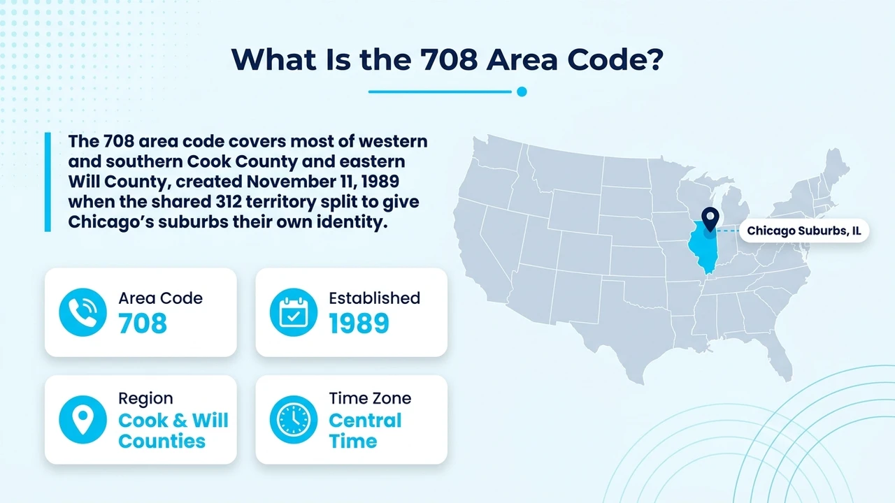 What is the 708 Area Code