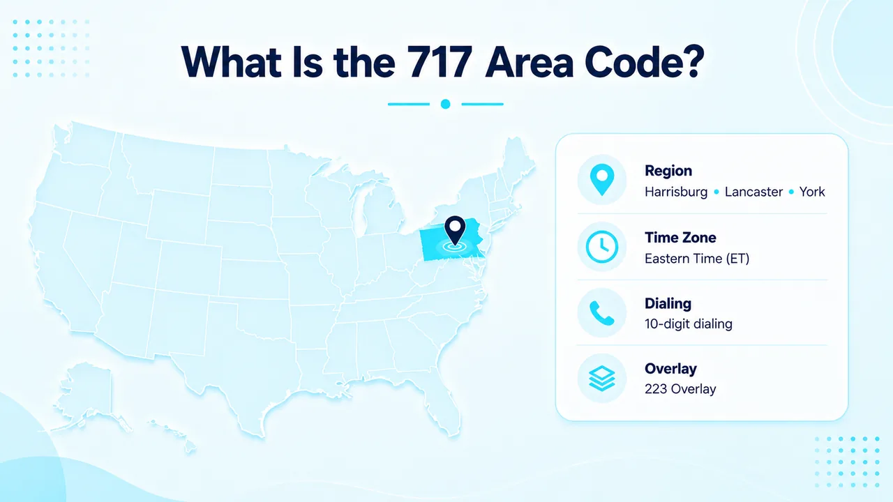 What is the 717 Area Code
