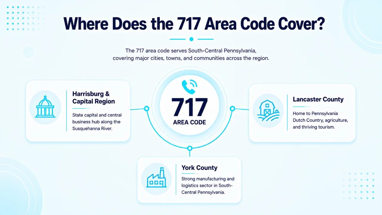 Where Does the 717 Area Code Cover
