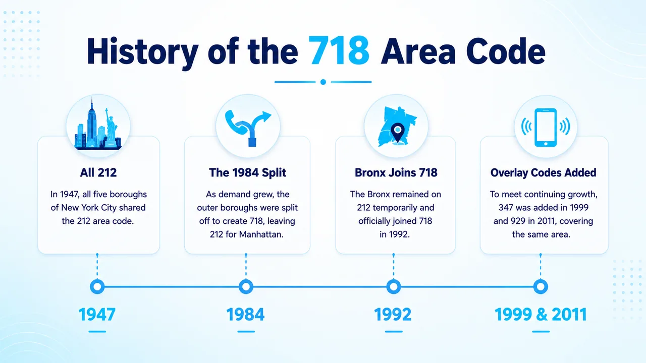 Timeline of New York City's outer-borough telephone numbering changes