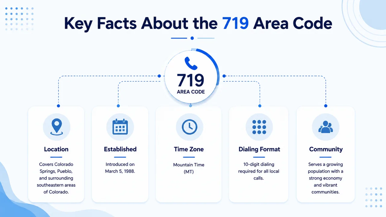 Key Facts About the 719 Area Code