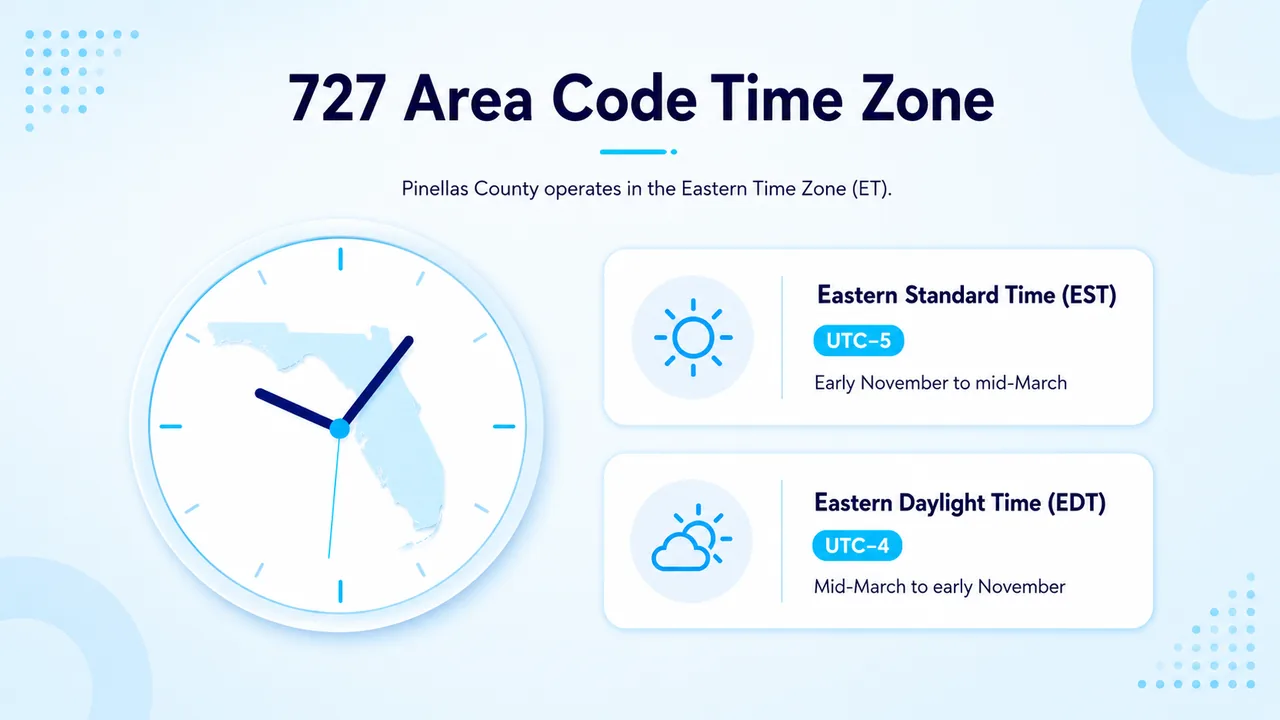 727 Area Code Time Zone