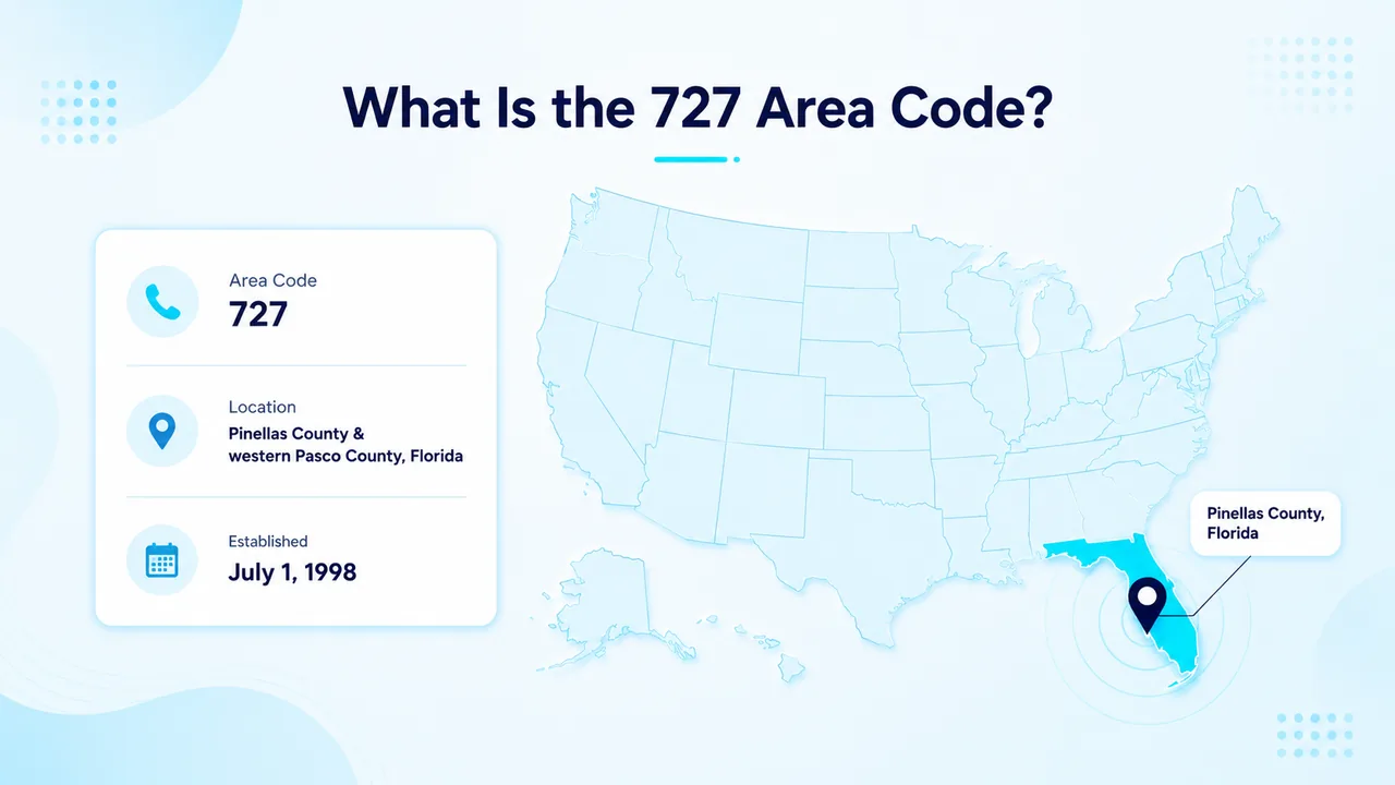 What is the 727 Area Code