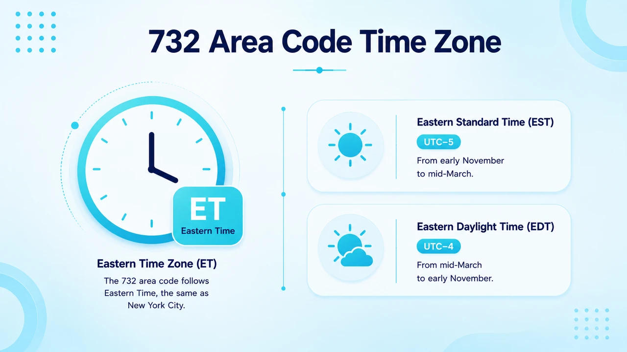 732 Area Code Time Zone