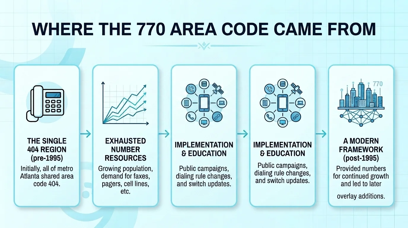 Where the 770 area code came from
