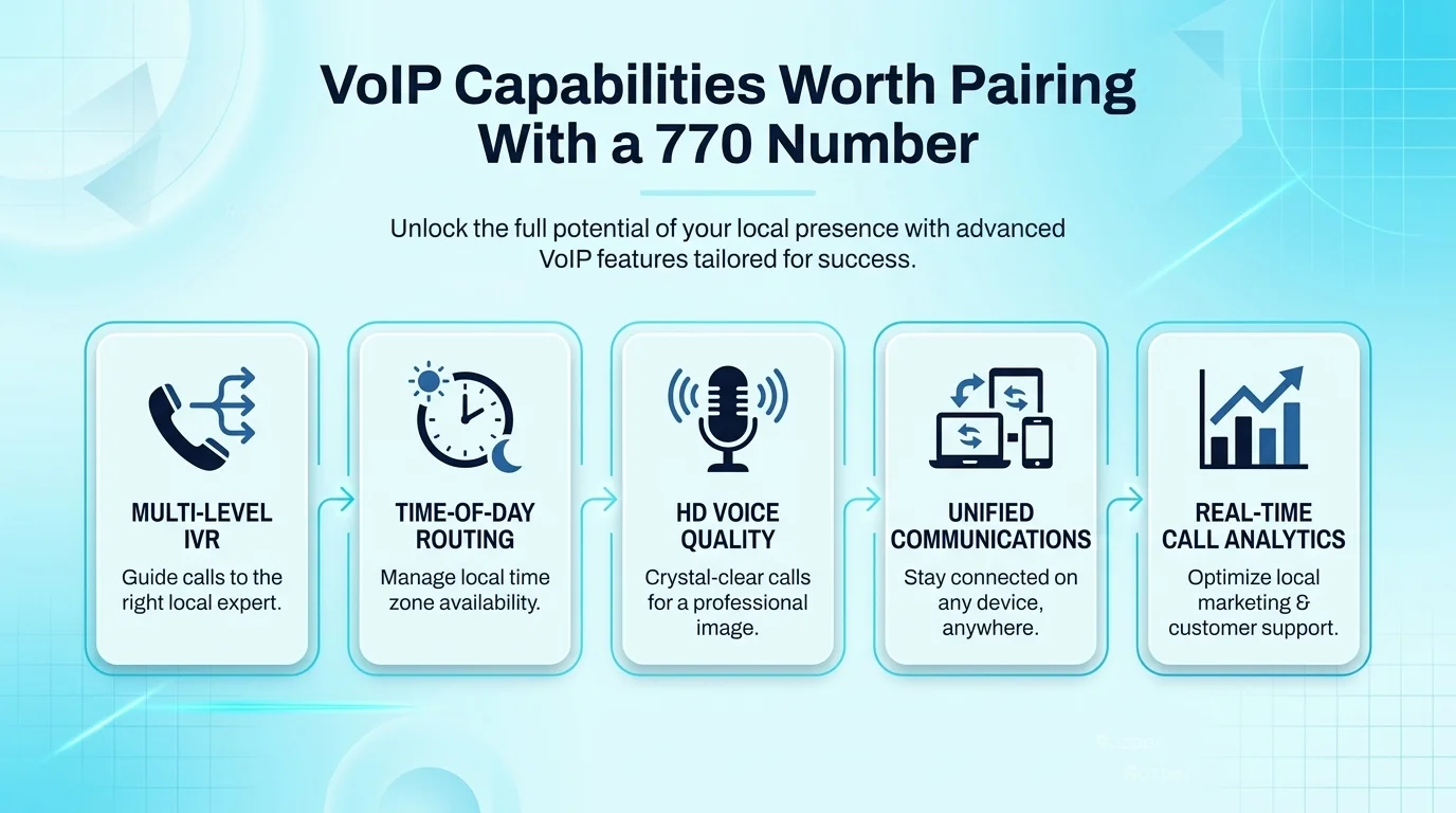 VoIP capabilities worth pairing with a 770 number