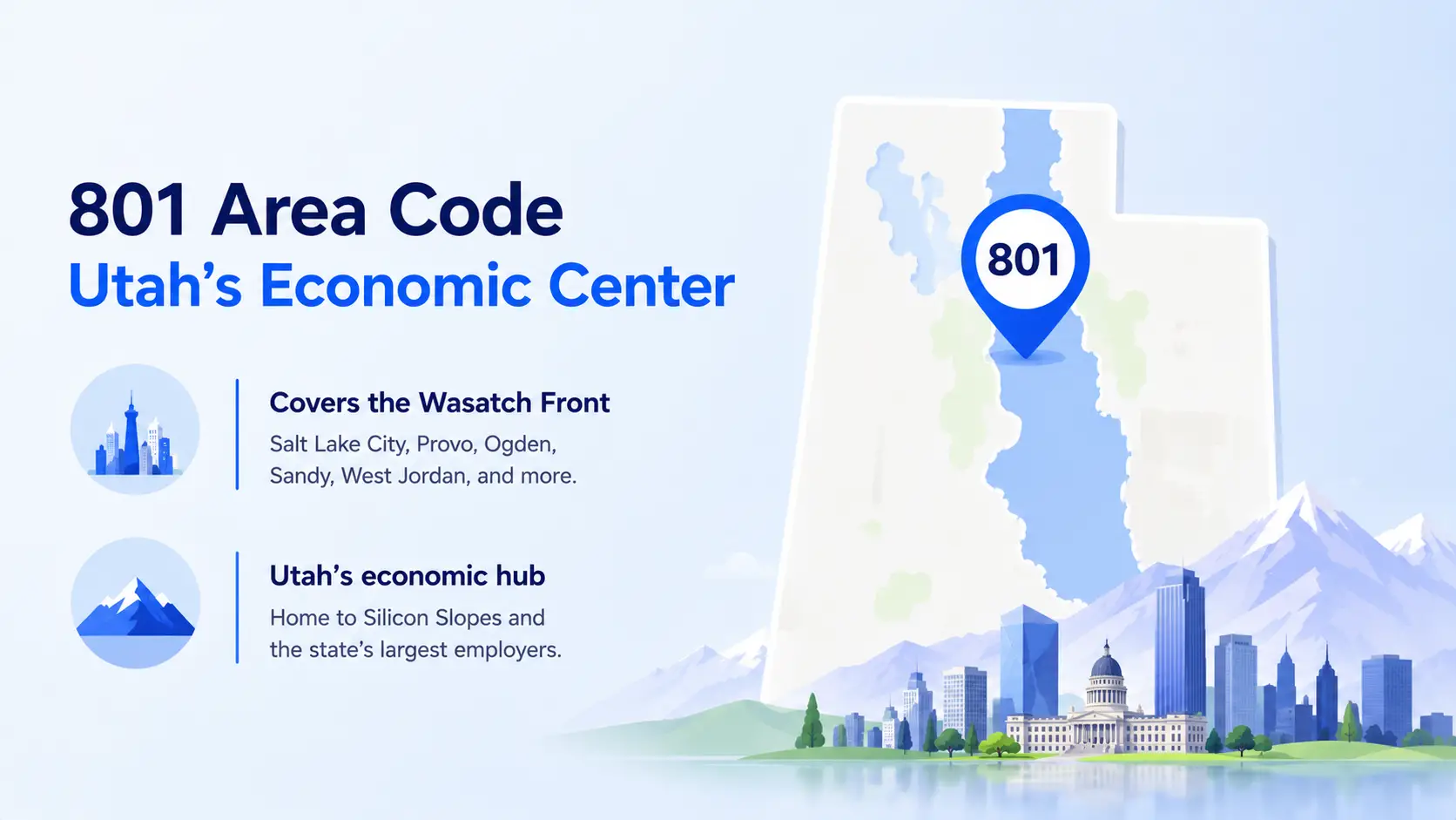 Wasatch Front metro cities served by the code
