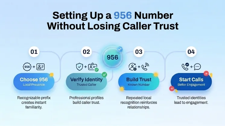 Setting Up a 956 Number Without Losing Caller Trust — choose 956, verify identity, build trust, start calls