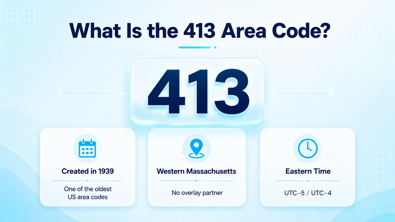 Map illustration highlighting western Massachusetts telephone numbering territory