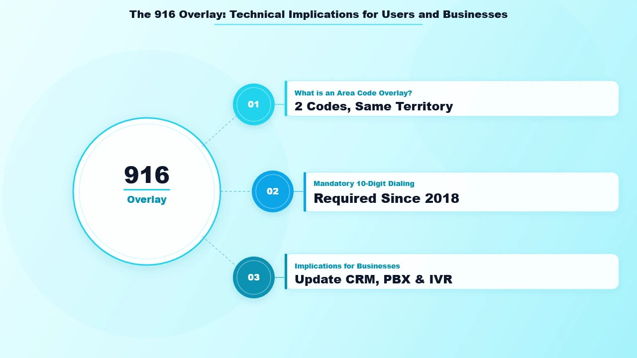 The 916 Overlay: Technical Implications for Users and Businesses